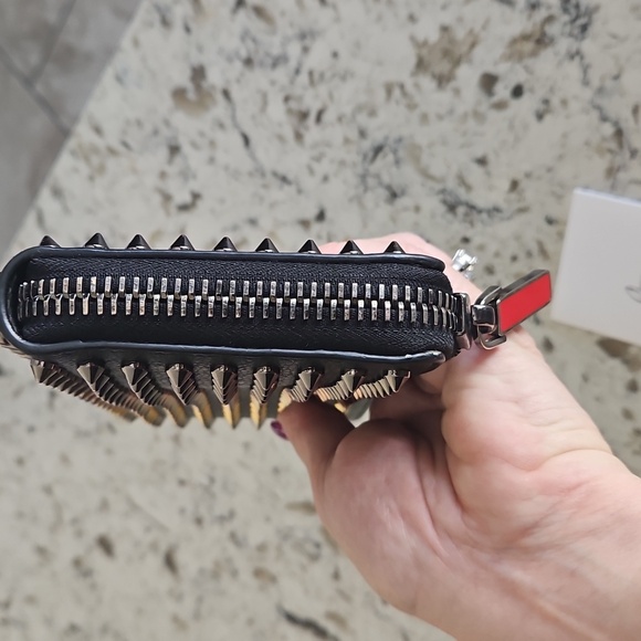 Christian Louboutin Black Wallet with Silver And Gold Studs - Picture 6 of 17
